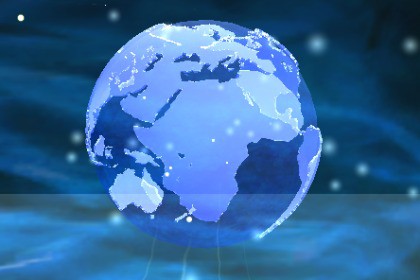 Sci-Fi Hologram Earth